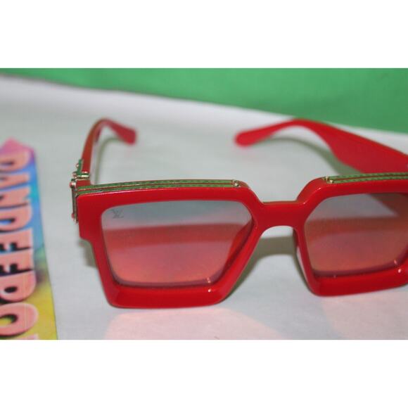 Louis Vuitton Millionaire Red Frame Men's Sunglasses Z1165W - Picture 3 of 16